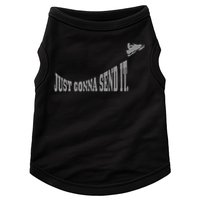 Snowmobile Just Gonna Send It Funny Sled Snowmobiling Gift Doggie Tank