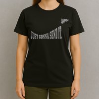 Snowmobile Just Gonna Send It Funny Sled Snowmobiling Gift T-Shirt