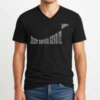 Snowmobile Just Gonna Send It Funny Sled Snowmobiling Gift V-Neck T-Shirt