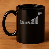 Snowmobile Just Gonna Send It Funny Sled Snowmobiling Gift 11oz C Handle Ceramic Mug