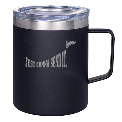 Snowmobile Just Gonna Send It Funny Sled Snowmobiling Gift 12oz Stainless Steel Coffee Mug