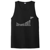 Snowmobile Just Gonna Send It Funny Sled Snowmobiling Gift PosiCharge Competitor Tank