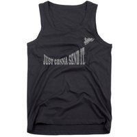 Snowmobile Just Gonna Send It Funny Sled Snowmobiling Gift Tank Top