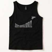 Snowmobile Just Gonna Send It Funny Sled Snowmobiling Gift Tank Top