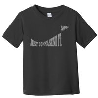 Snowmobile Just Gonna Send It Funny Sled Snowmobiling Gift Toddler T-Shirt