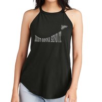Snowmobile Just Gonna Send It Funny Sled Snowmobiling Gift Women's Perfect Tri Rocker Tank