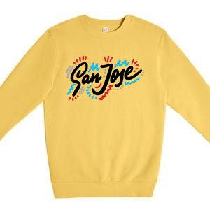 San Jose Hand Drawn Logo Premium Crewneck Sweatshirt