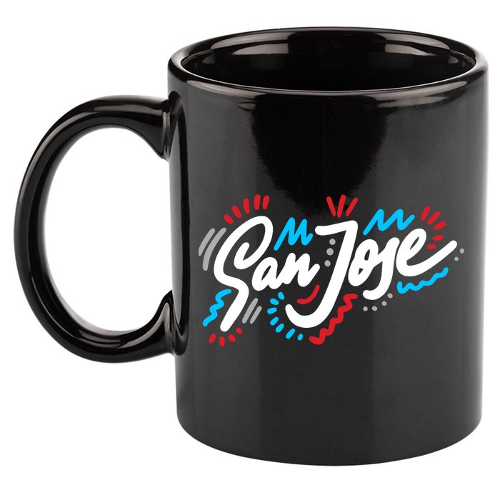 San Jose Hand Drawn Logo 11oz C Handle Ceramic Mug