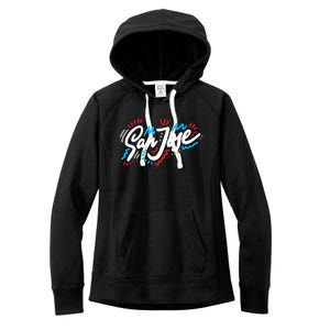 San Jose Hand Drawn Logo Women's Fleece Hoodie