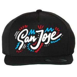 San Jose Hand Drawn Logo Wool Snapback Cap