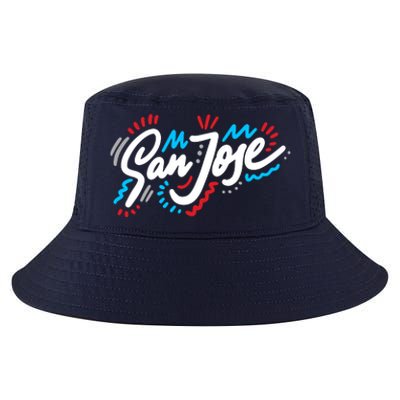 San Jose Hand Drawn Logo Cool Comfort Performance Bucket Hat