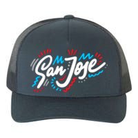 San Jose Hand Drawn Logo Yupoong Adult 5-Panel Trucker Hat