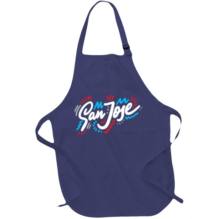 San Jose Hand Drawn Logo Apron