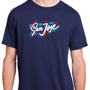 San Jose Hand Drawn Logo Adult ChromaSoft Performance T-Shirt