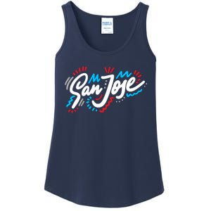 San Jose Hand Drawn Logo Ladies Essential Tank