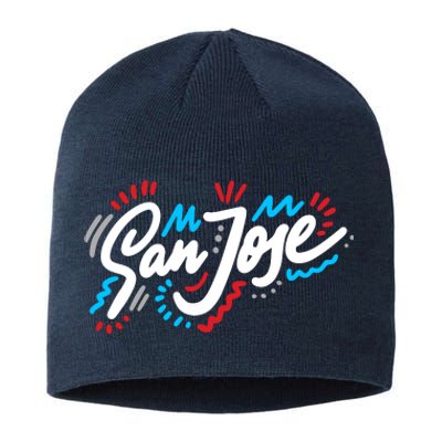 San Jose Hand Drawn Logo Sustainable Beanie