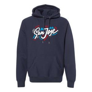 San Jose Hand Drawn Logo Premium Hoodie