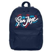 San Jose Hand Drawn Logo 16 in Basic Backpack