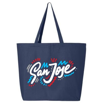 San Jose Hand Drawn Logo 25L Jumbo Tote