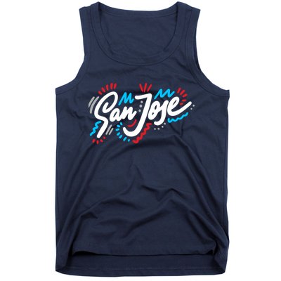 San Jose Hand Drawn Logo Tank Top