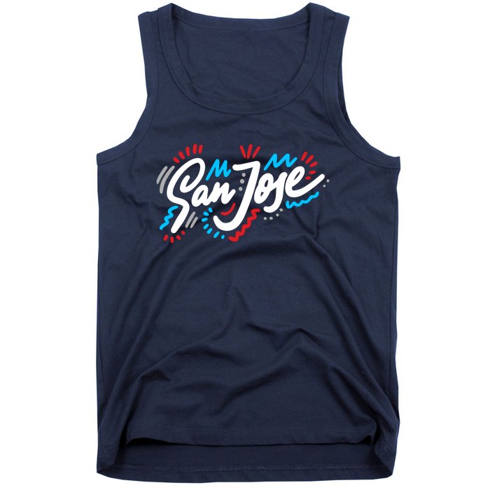 San Jose Hand Drawn Logo Tank Top