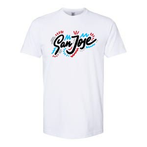 San Jose Hand Drawn Logo Softstyle CVC T-Shirt