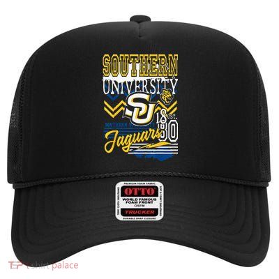 Southern Jaguars Hbcu High Crown Mesh Back Trucker Hat