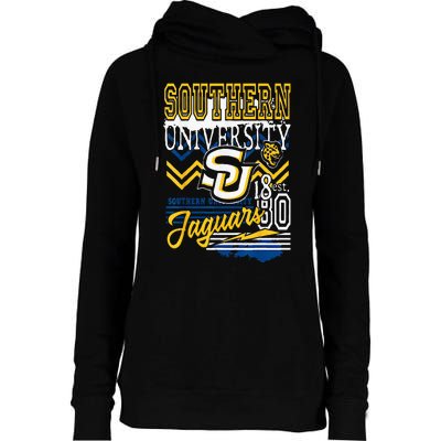 Southern Jaguars Hbcu Womens Funnel Neck Pullover Hood