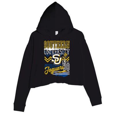 Southern Jaguars Hbcu Crop Fleece Hoodie