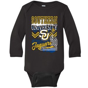 Southern Jaguars Hbcu Baby Long Sleeve Bodysuit