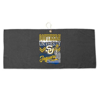 Southern Jaguars Hbcu Large Microfiber Waffle Golf Towel