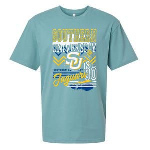 Southern Jaguars Hbcu Sueded Cloud Jersey T-Shirt