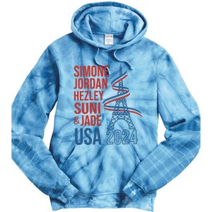 Simone Jordan Hezley Suni & Jade Usa Paris 2024 Tie Dye Hoodie