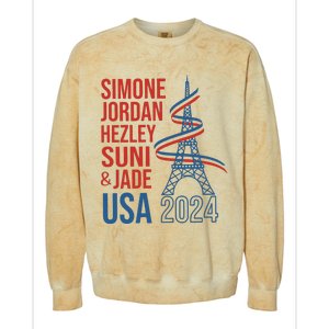 Simone Jordan Hezley Suni & Jade Usa Paris 2024 Colorblast Crewneck Sweatshirt