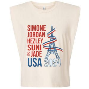 Simone Jordan Hezley Suni & Jade Usa Paris 2024 Garment-Dyed Women's Muscle Tee