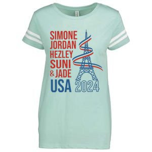 Simone Jordan Hezley Suni & Jade Usa Paris 2024 Enza Ladies Jersey Football T-Shirt