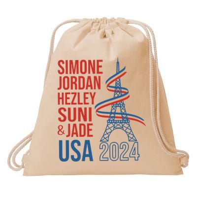 Simone Jordan Hezley Suni & Jade Usa Paris 2024 Drawstring Bag