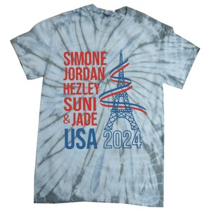 Simone Jordan Hezley Suni & Jade Usa Paris 2024 Tie-Dye T-Shirt