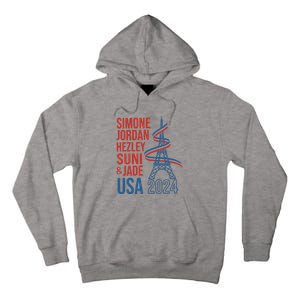 Simone Jordan Hezley Suni & Jade Usa Paris 2024 Tall Hoodie