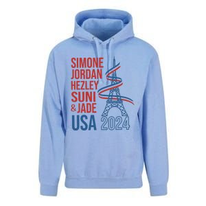 Simone Jordan Hezley Suni & Jade Usa Paris 2024 Unisex Surf Hoodie