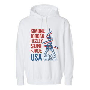 Simone Jordan Hezley Suni & Jade Usa Paris 2024 Garment-Dyed Fleece Hoodie