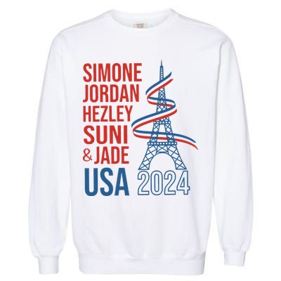 Simone Jordan Hezley Suni & Jade Usa Paris 2024 Garment-Dyed Sweatshirt