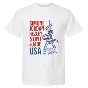 Simone Jordan Hezley Suni & Jade Usa Paris 2024 Garment-Dyed Heavyweight T-Shirt