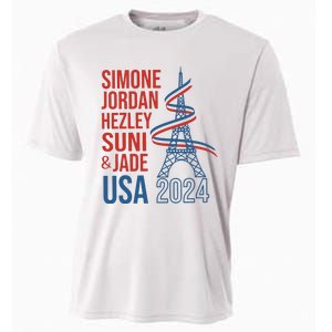 Simone Jordan Hezley Suni & Jade Usa Paris 2024 Cooling Performance Crew T-Shirt