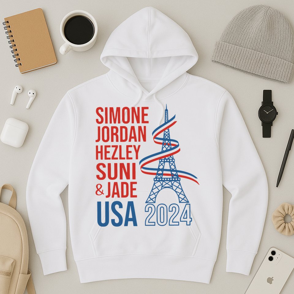 Simone Jordan Hezley Suni & Jade Usa Paris 2024 Hoodie