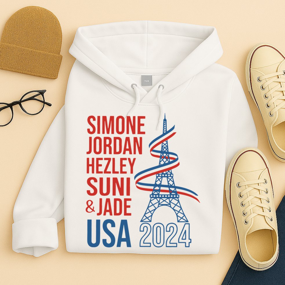 Simone Jordan Hezley Suni & Jade Usa Paris 2024 Hoodie