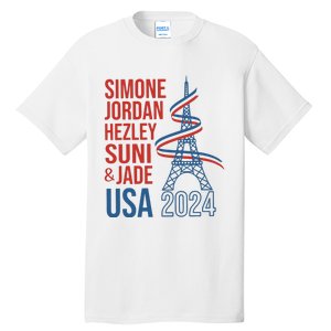 Simone Jordan Hezley Suni & Jade Usa Paris 2024 Tall T-Shirt