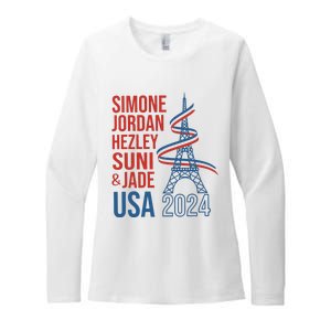 Simone Jordan Hezley Suni & Jade Usa Paris 2024 Womens CVC Long Sleeve Shirt