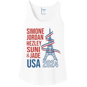 Simone Jordan Hezley Suni & Jade Usa Paris 2024 Ladies Essential Tank