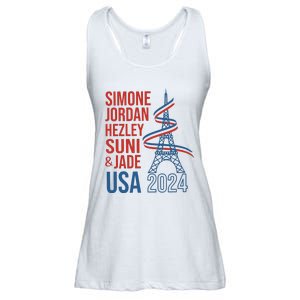 Simone Jordan Hezley Suni & Jade Usa Paris 2024 Ladies Essential Flowy Tank